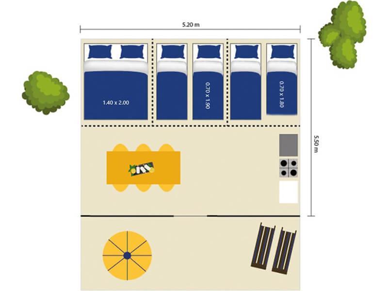 Easyatent Bungalow Tent Lanterna Cervar-Porat Ruang foto